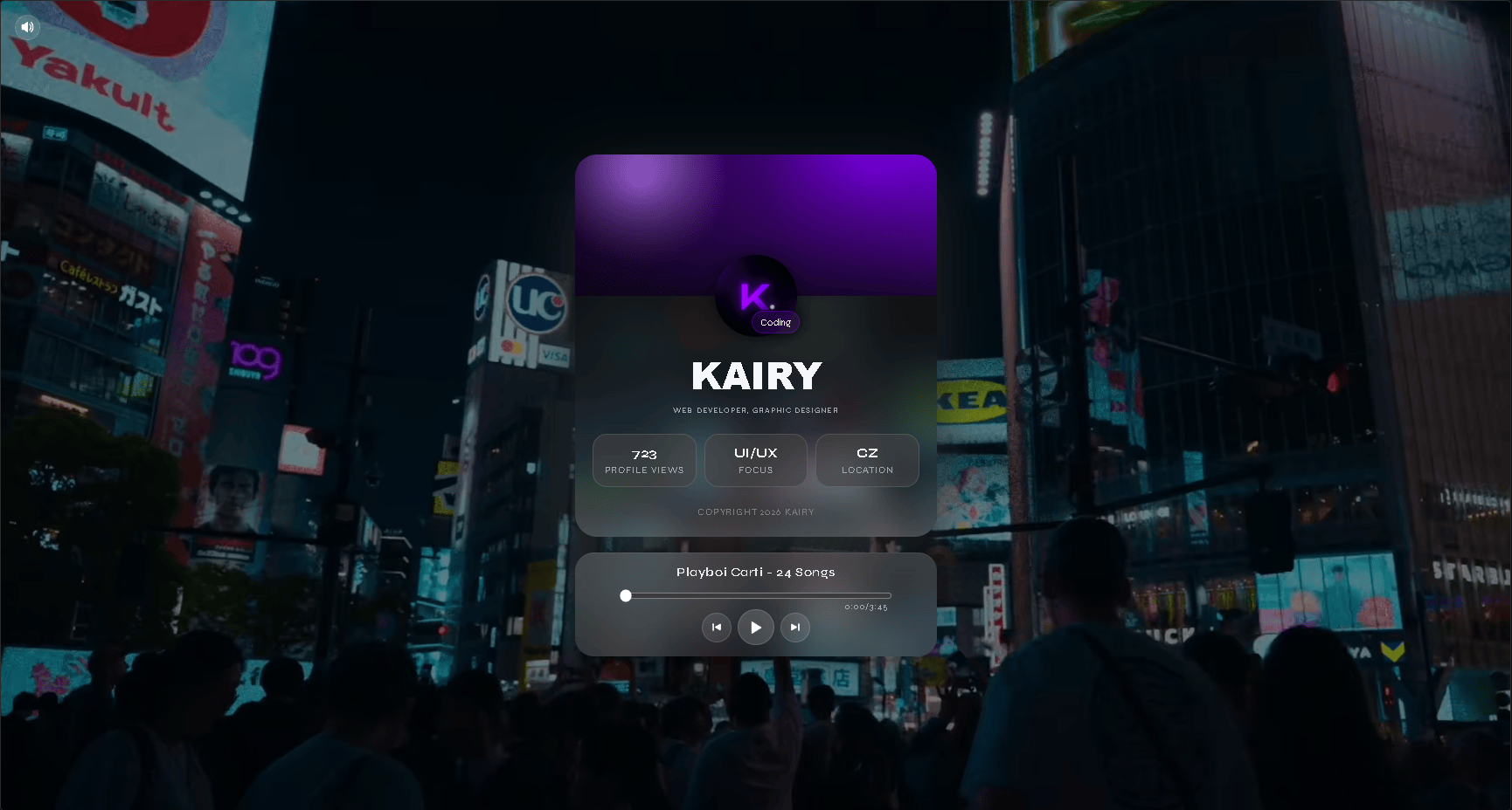 Custom profile page preview